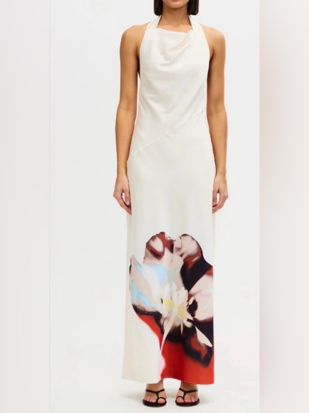NEW Significant Other Halter Maxi Dress with Abstract Print, Size 10